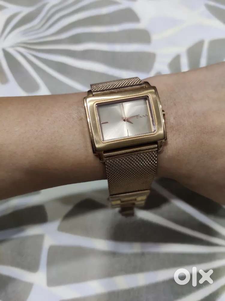DKNY gold chain watch