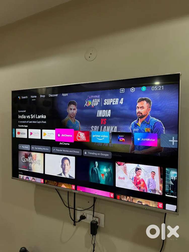 Led tv 43inch 4k Thomson company smart Android voice rimot ips display