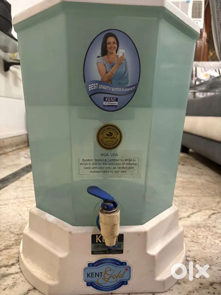 GOLD+ 20L Gravity Based+UF Water Purifier ( White & Blue )