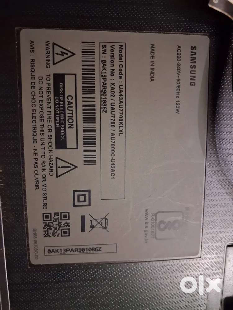 Samsung 43 inch UHD TV PANEL BROKEN FOR SALE