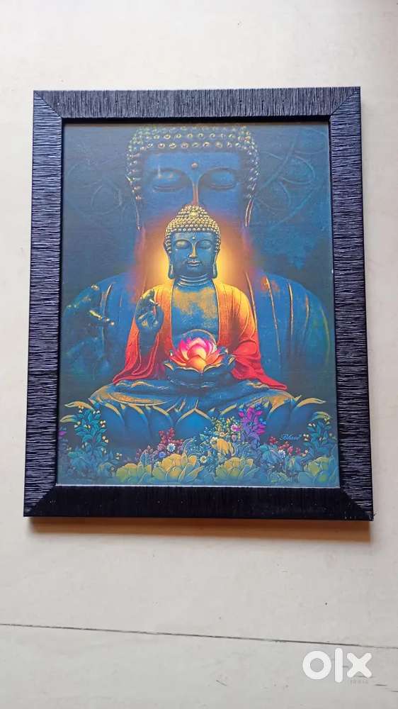 Gautam Buddha & Horse Paints Good Condition