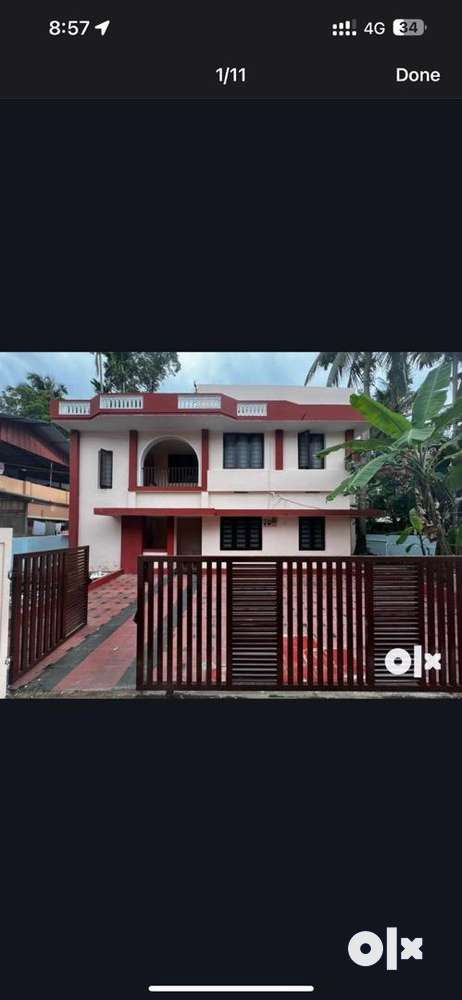 5 cent plot with 2 storey house in Thiruvankulam