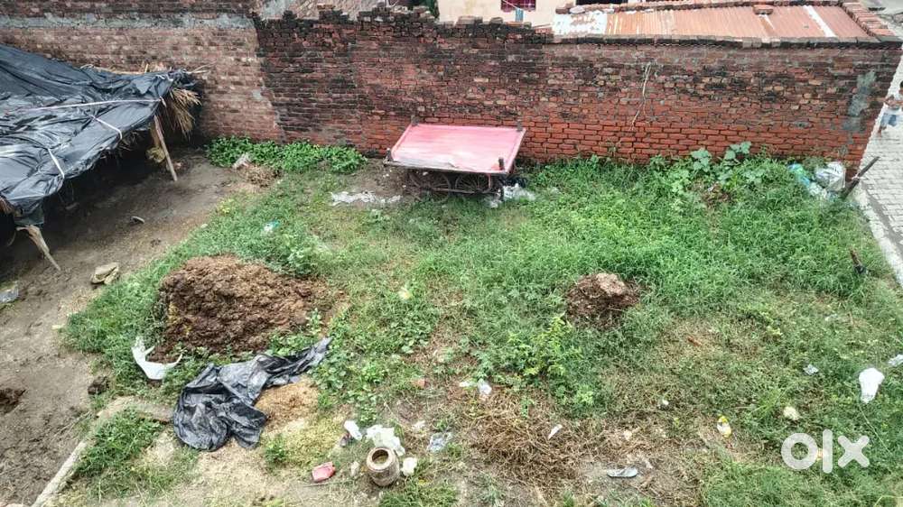 रोड़ से 3 फीट ऊँचा पटान किया हुआ और नी भरा हुआ प्लॉट