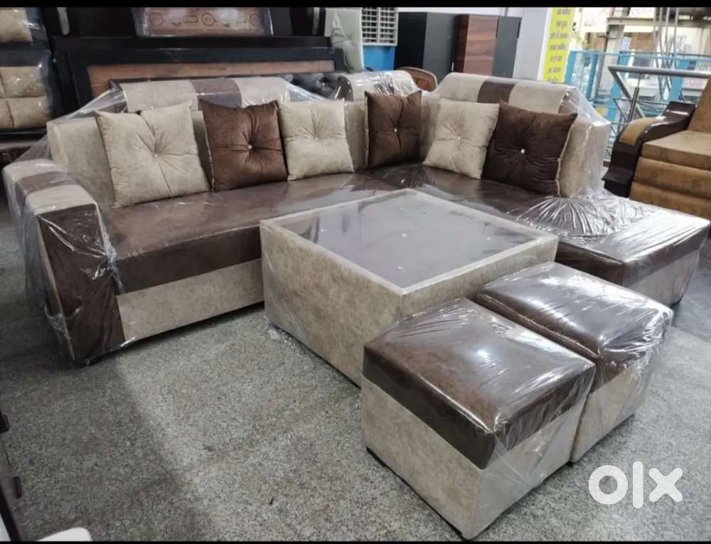 Brand New L-shape Complete Sofa Set