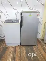 Haier 5star single door refrigerator  top loadwashing machine