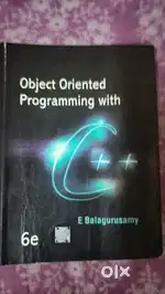 Object Oriented Programming with C++ ( E. Balagurusamy)