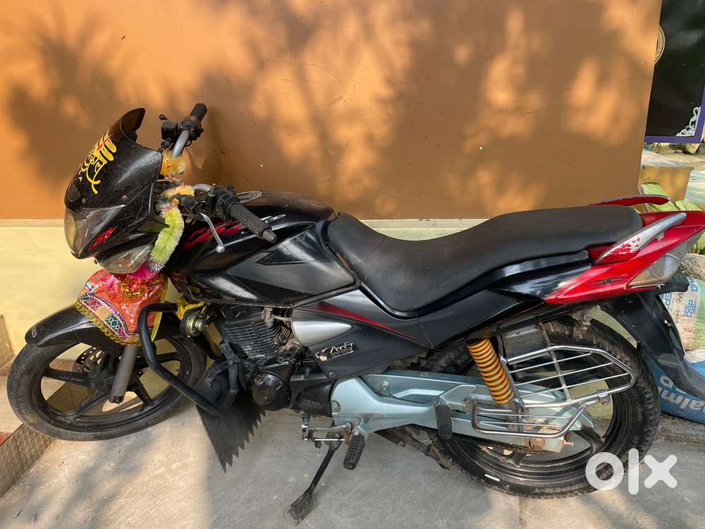 Hero Honda Cbz exteme self start front Dish break