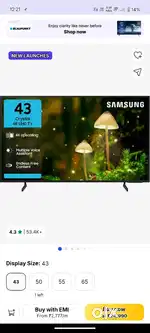 Samsung tv 43 inch