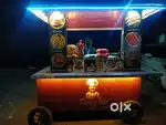 4x8 food cart full storage