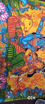 Hand painted sarees for onam 2025