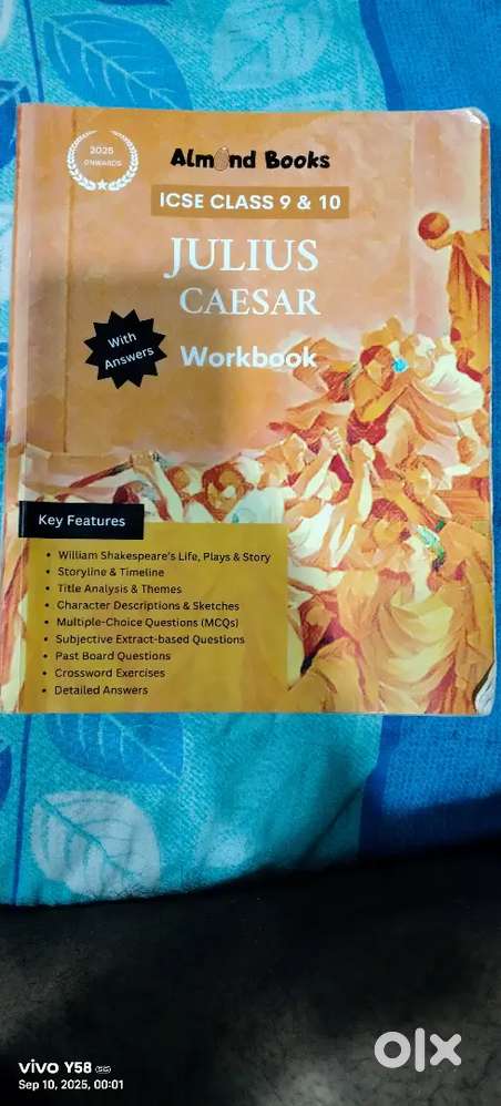 ICSE Julius Caesar workbook class 9 & 10 Almond books 2025 edition