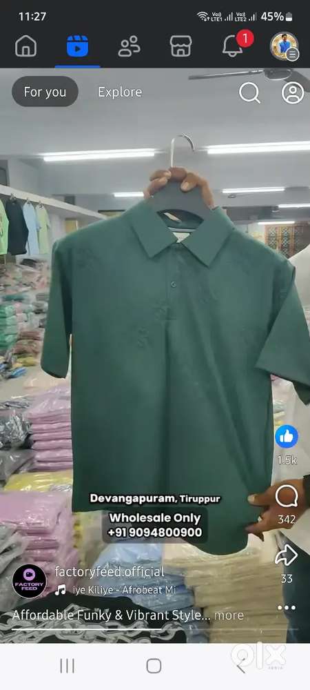 Job in chandapura cloths show room