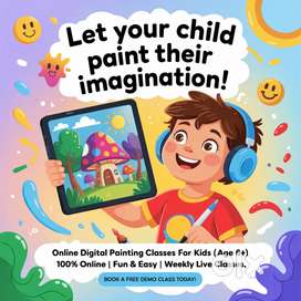 Online Digital Painting Classes for Kids (Age 6+)