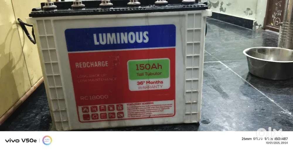 LUMINOUS ,150 AH BETTRY