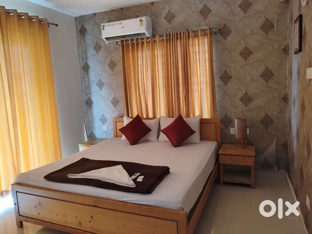 Service apartments 3 bhk fully furnished for rent on daily basis