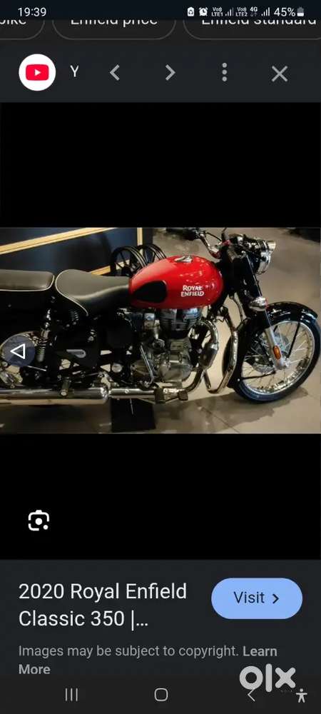 Royal enfield  350 cc red colour sale