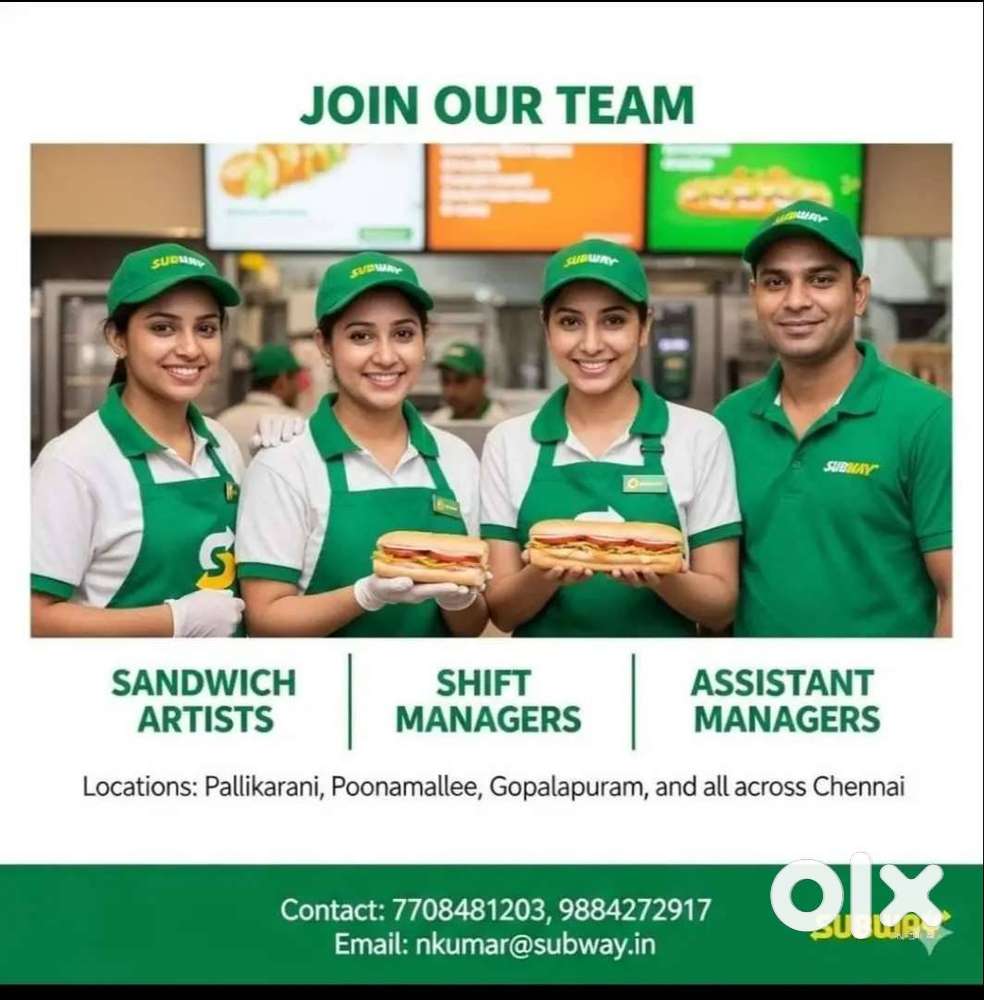 SUBWAY HIRING (Coimbatore)