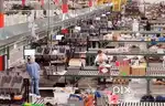 Warehouse is booking out the employees