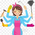 Am bathroom cleening and home cleening
