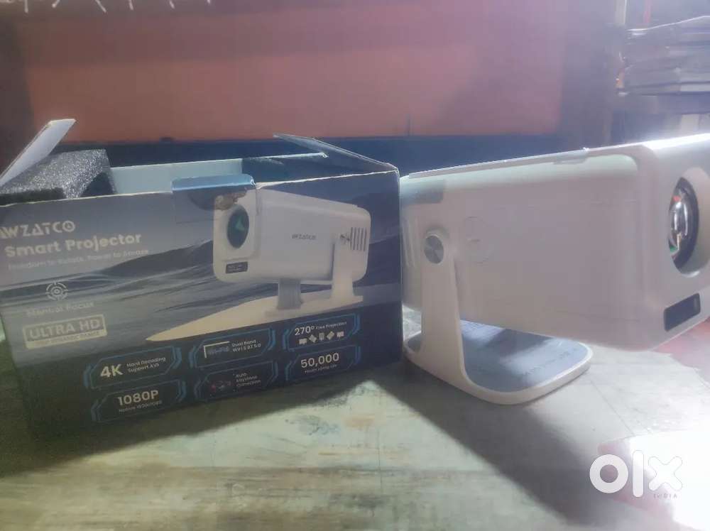 WZATCO Yuva Go Pro Native 1080P Android 13.0 Smart Projector