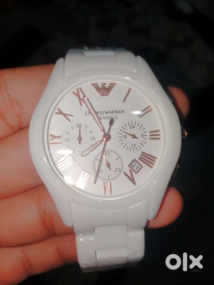 emporio armani ceramica white Watch
