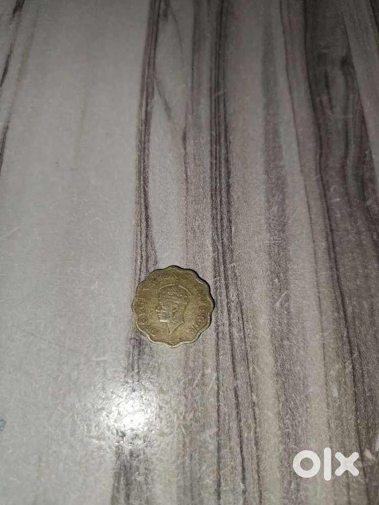 Old 1 Anna Coin (1942, King George VI) - Vintage Collection Item.