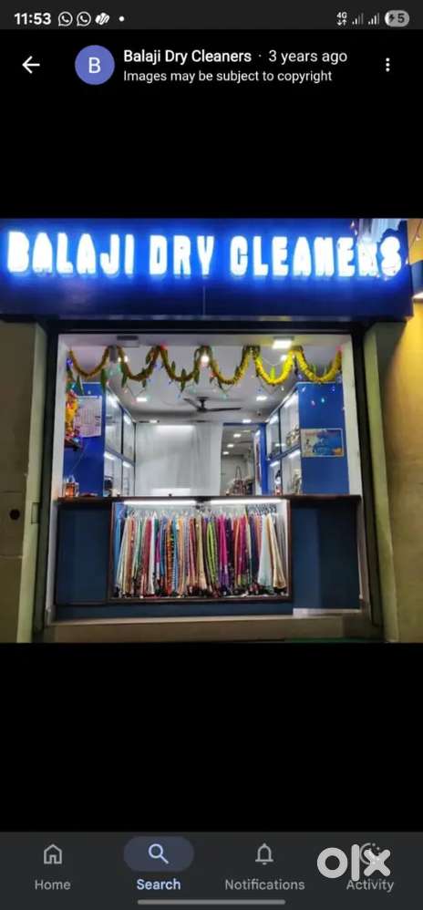Customer attender for Dry cleaning Shop