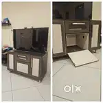 TV unit with (storage) side table
