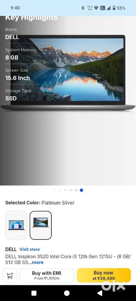 Dell latitude 8 gb ram 512 ssd