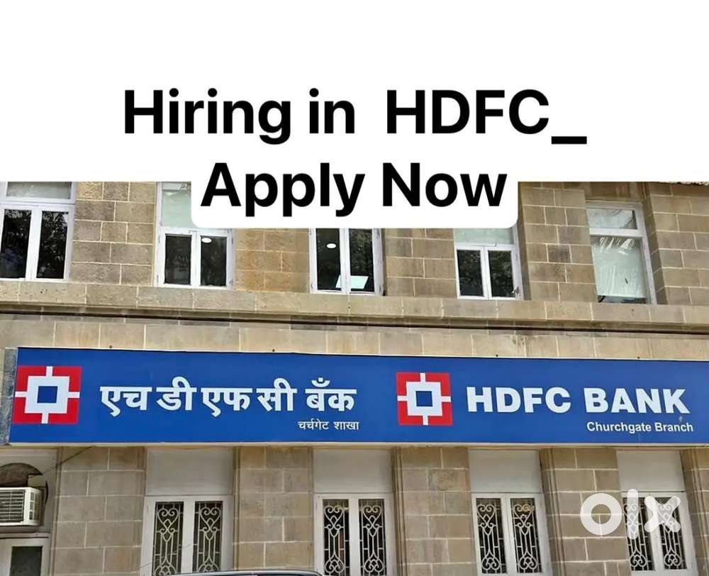 VACANCY OPENING FOR HDFC BANK VACANCY APPLY NOW.!!