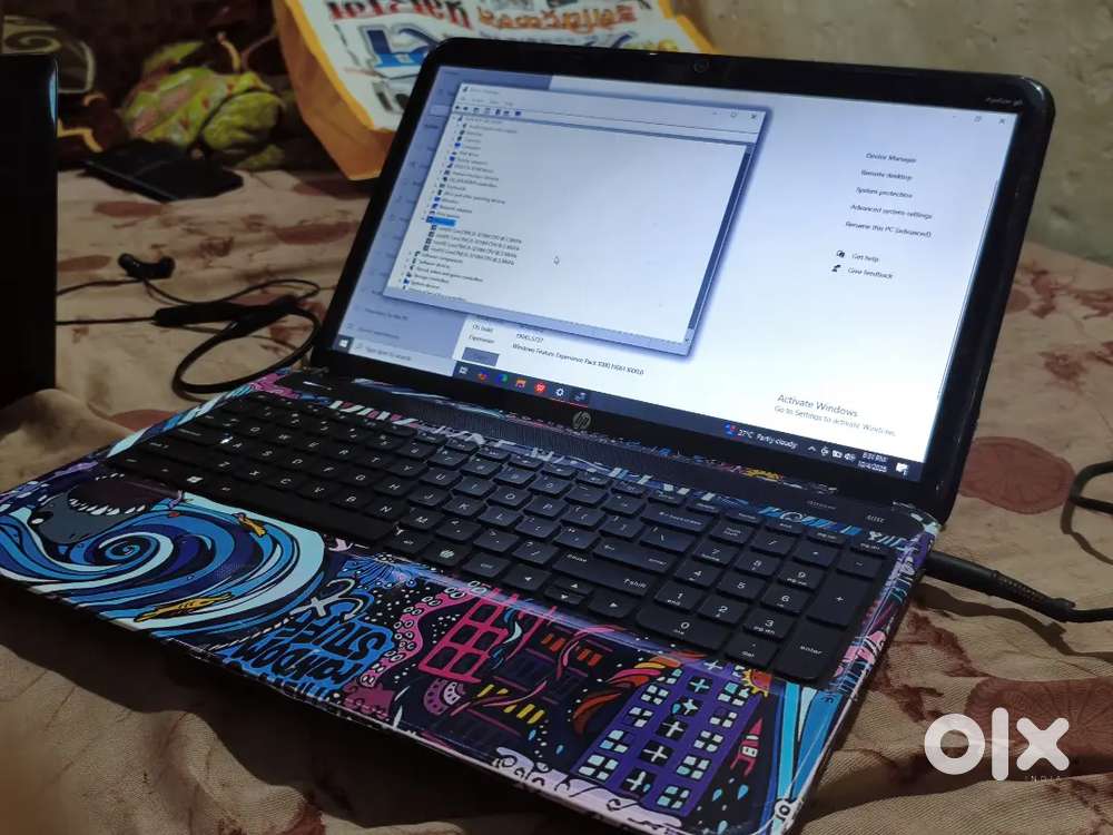 Hp laptop core i5 Good condition,   battery health 50% Ram 4,  rom64