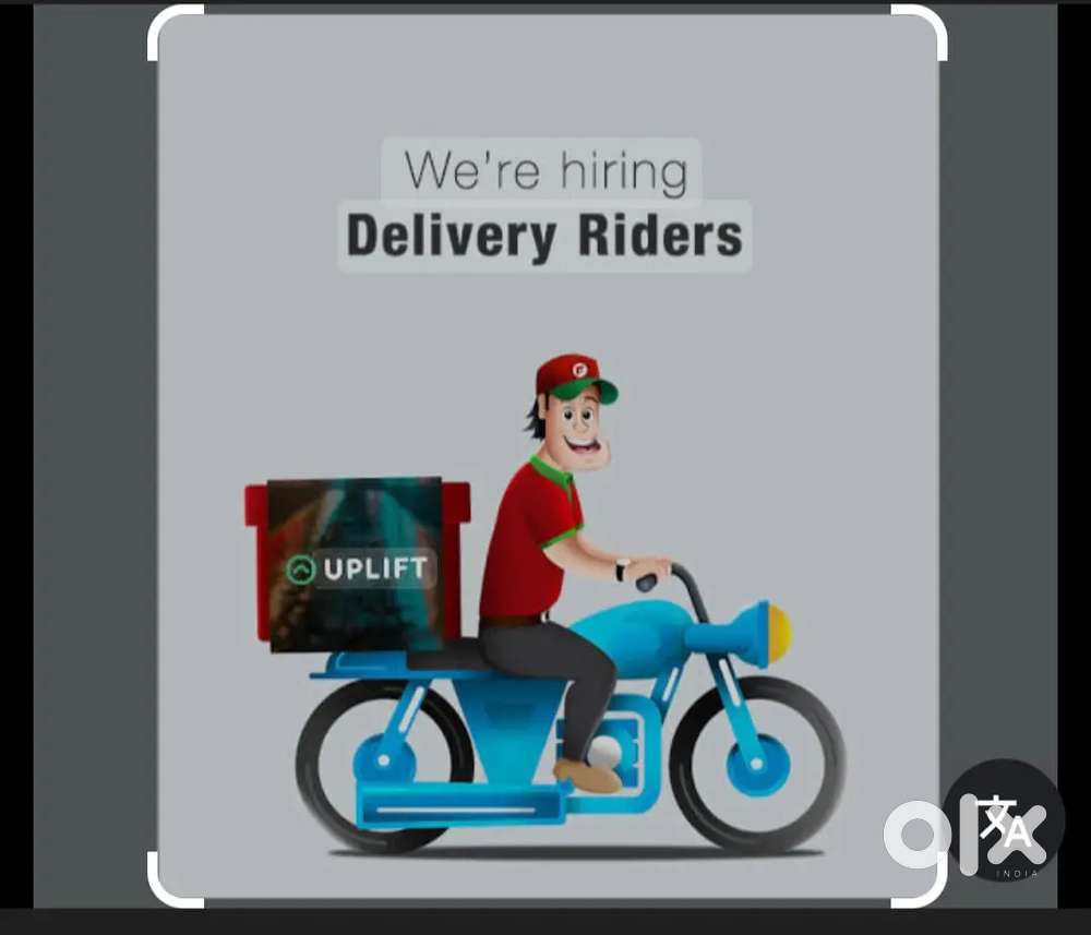 Bike rider For Delivery Parcels