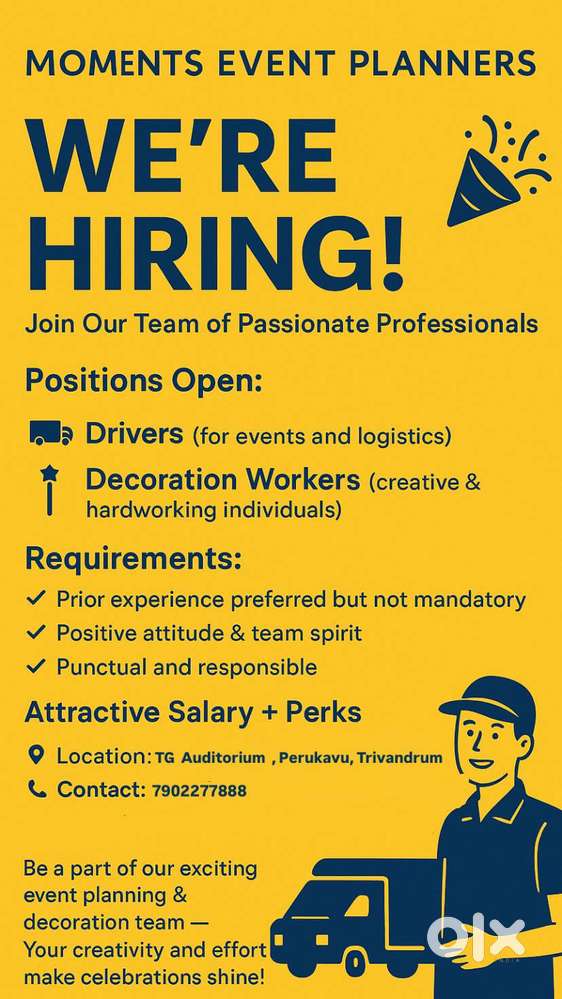 Need drivers for heavy and light vehicles