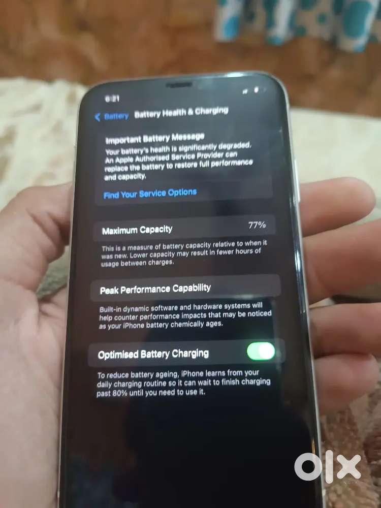 iPhone 11 battery health 77 ha all ok ha ak bar khul nhi ha