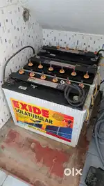 Exide 200ah battery 3 nos with 2 year complete replacement warranty