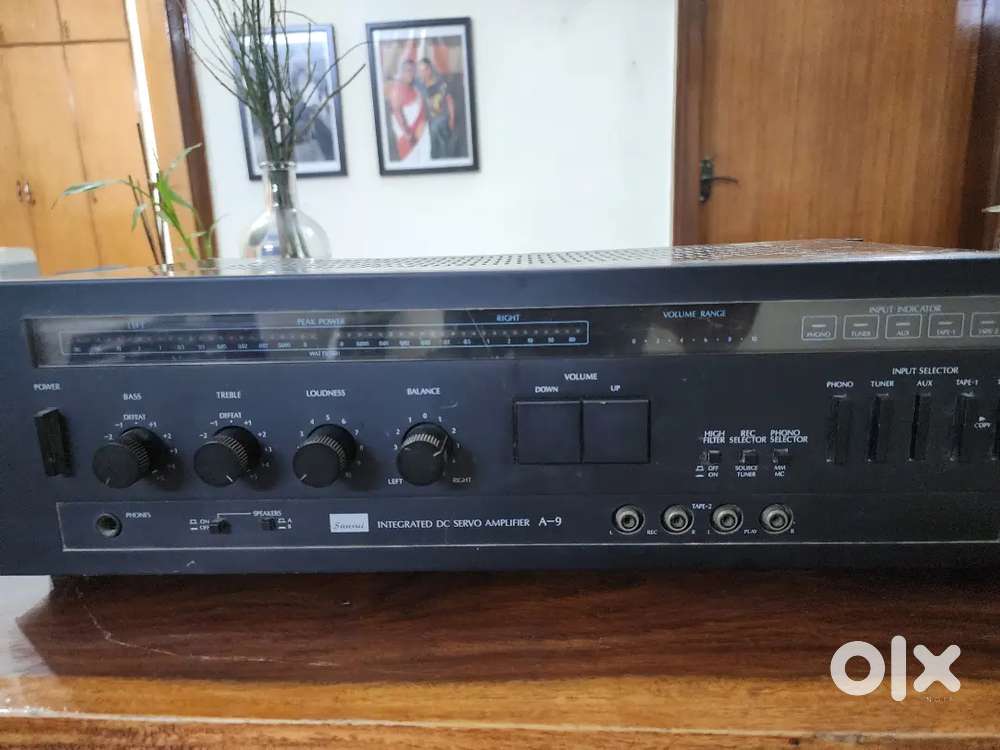 Sansui a-9(a9) stereo amplifier and philips mininhifi system cassette