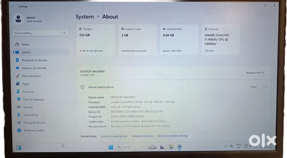 Dell laptop in good condition