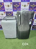 Combo lg Single door fridge & samsung Diamond Drum top load washig mac