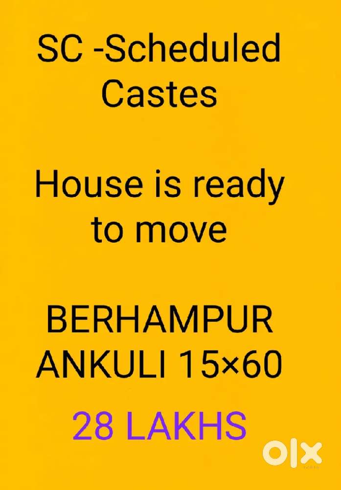 BERHAMPUR ANKULI 15×60 SC-Scheduled Castes  House