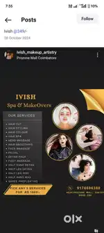 Beautician with basic computer knowledge