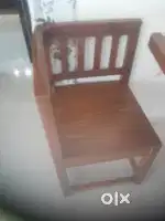Pure sagwan wood square shaped dinning table