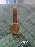 Excellent  gold colour watch for women