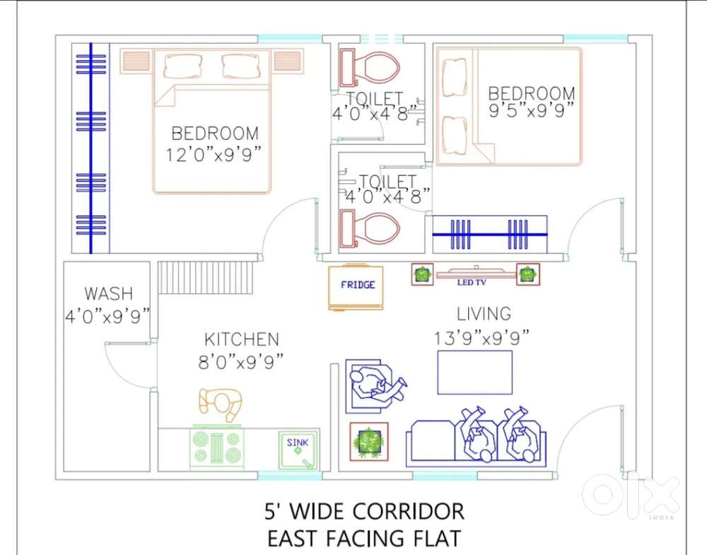 2-BHK & 1-BHK NEW FLATS FOR SALE.