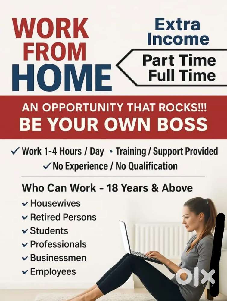 Work from home students huose wife employees can be apply