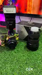 Nikon D750 with lens bag