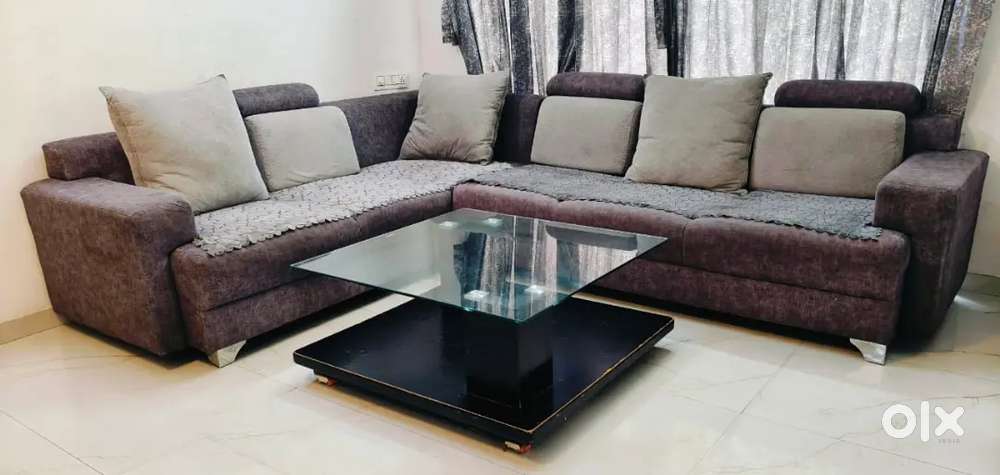 Sofa set with counter table