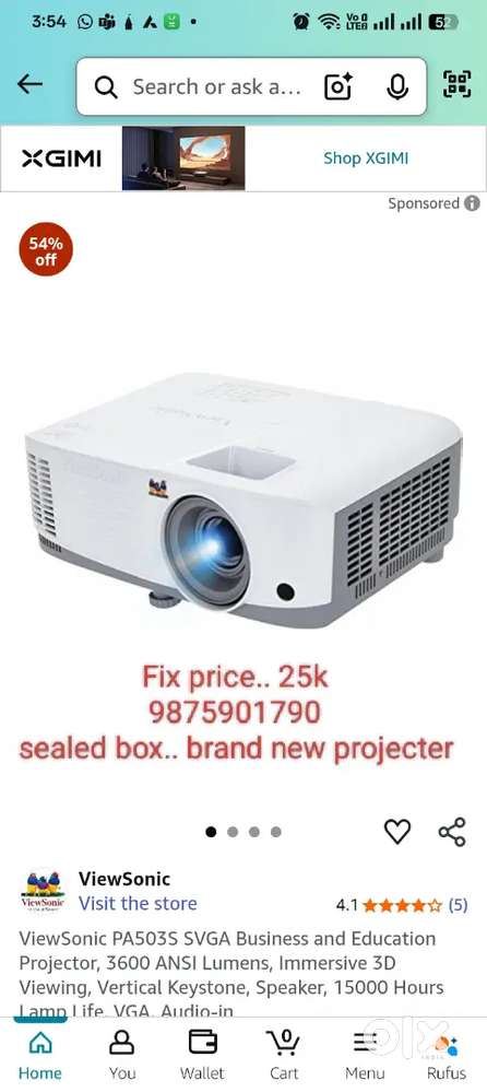 Brand new Projector & Speaker