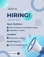 FIELD SALES EXECUTIVE- ( PRODUCT SALES )