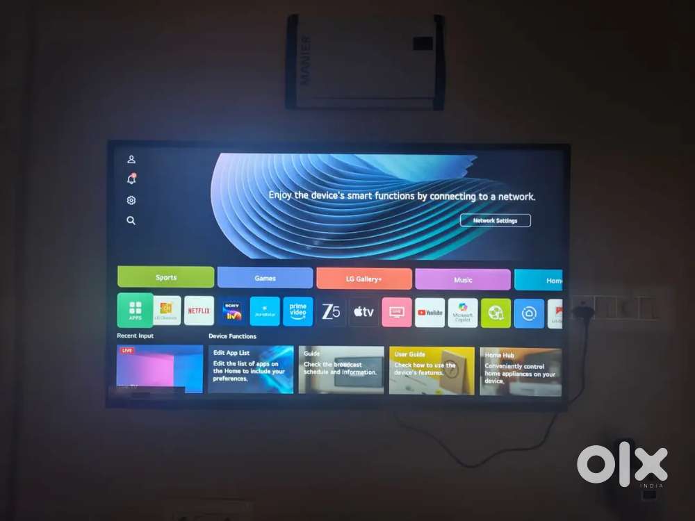 LG uHd 4k 43inch android web os tv only 3month