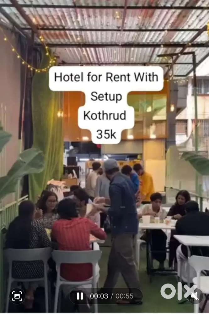 Hotel With all Setup For Rent
Veg & Non Veg Allowed Kothrud